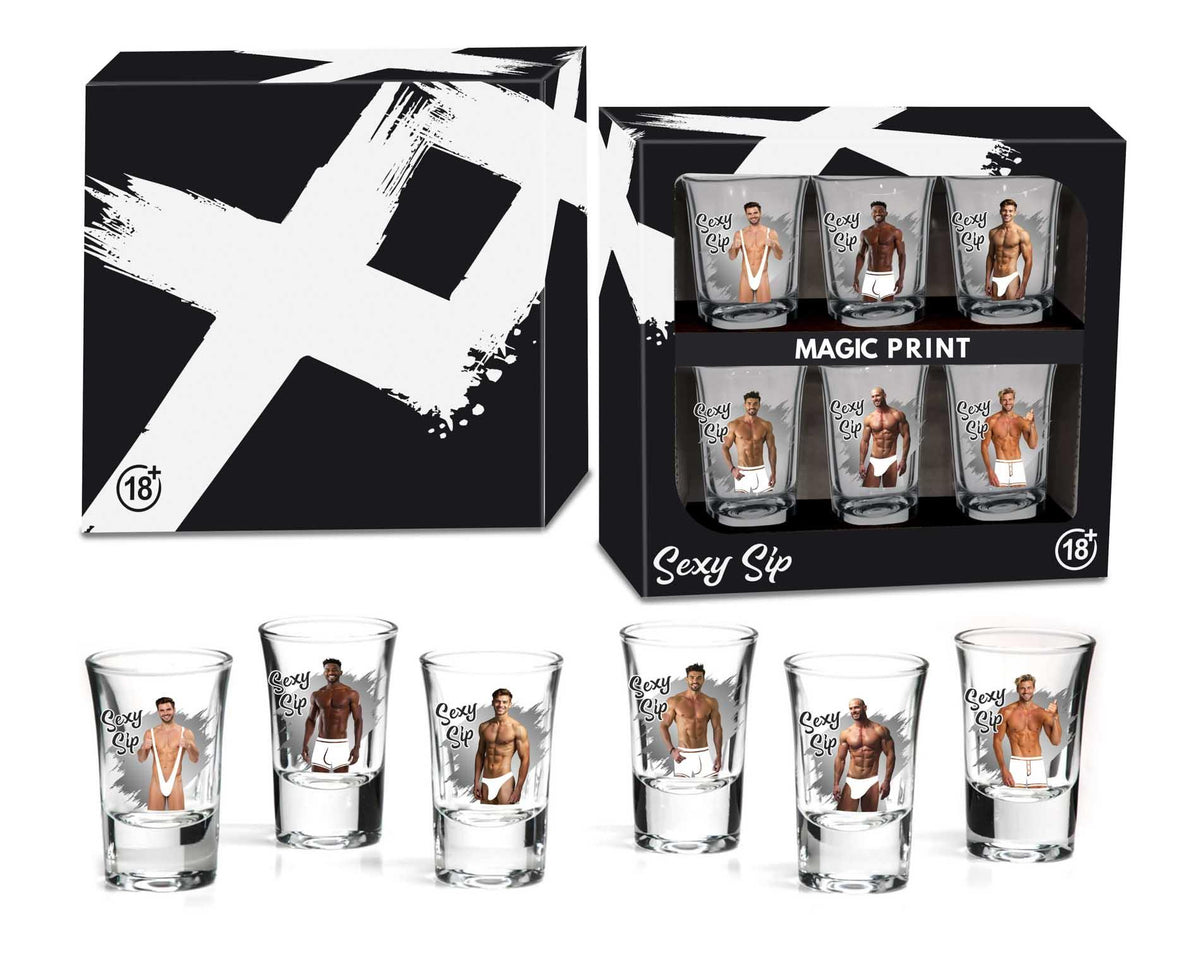 1-Zestaw 6 kieliszków Sexy Sip 35ml House of Mugs-1