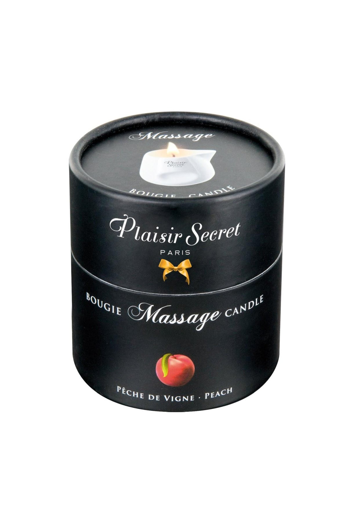 1-Świeca do masażu brzoskwiniowa Plaisir Secret 80ml-1