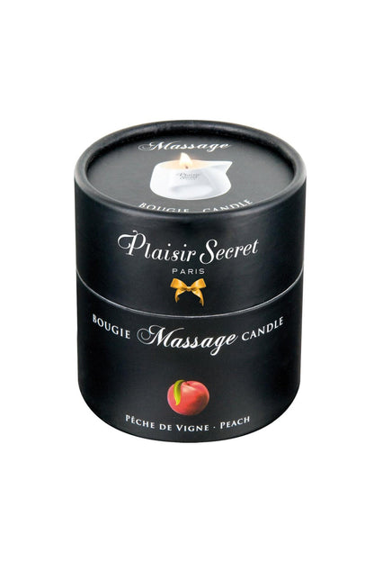 1-Świeca do masażu brzoskwiniowa Plaisir Secret 80ml-1