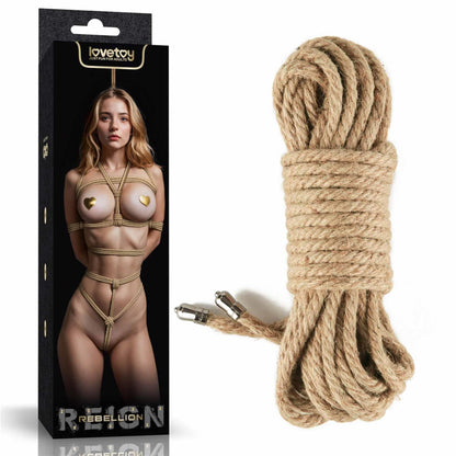 4-Rebellion Reign Rustic Hemp Bondage Rope-4