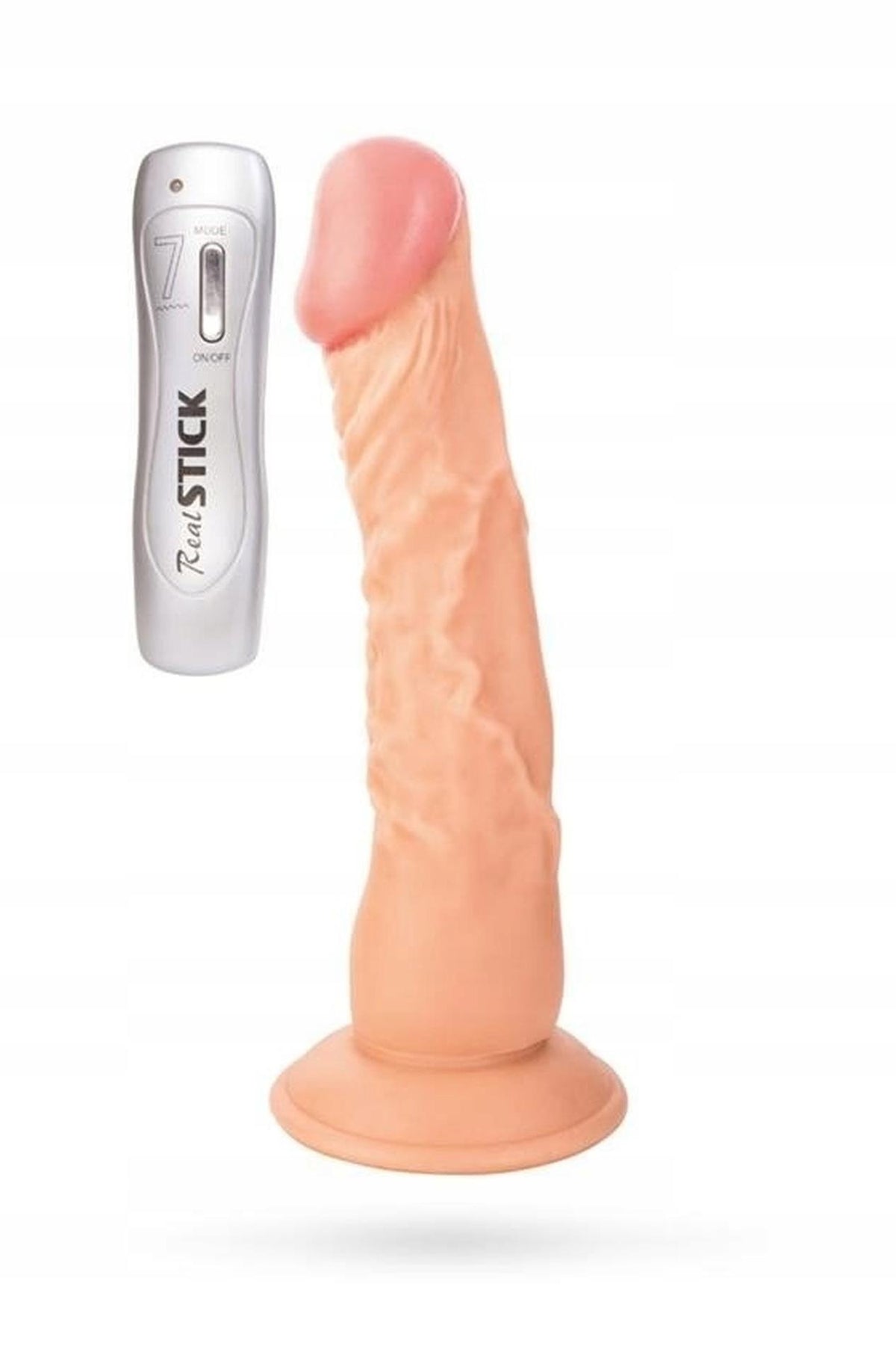 1-Wibrator realistyczny RealStick Nude TOYFA 22.5 cm 7 trybów-1