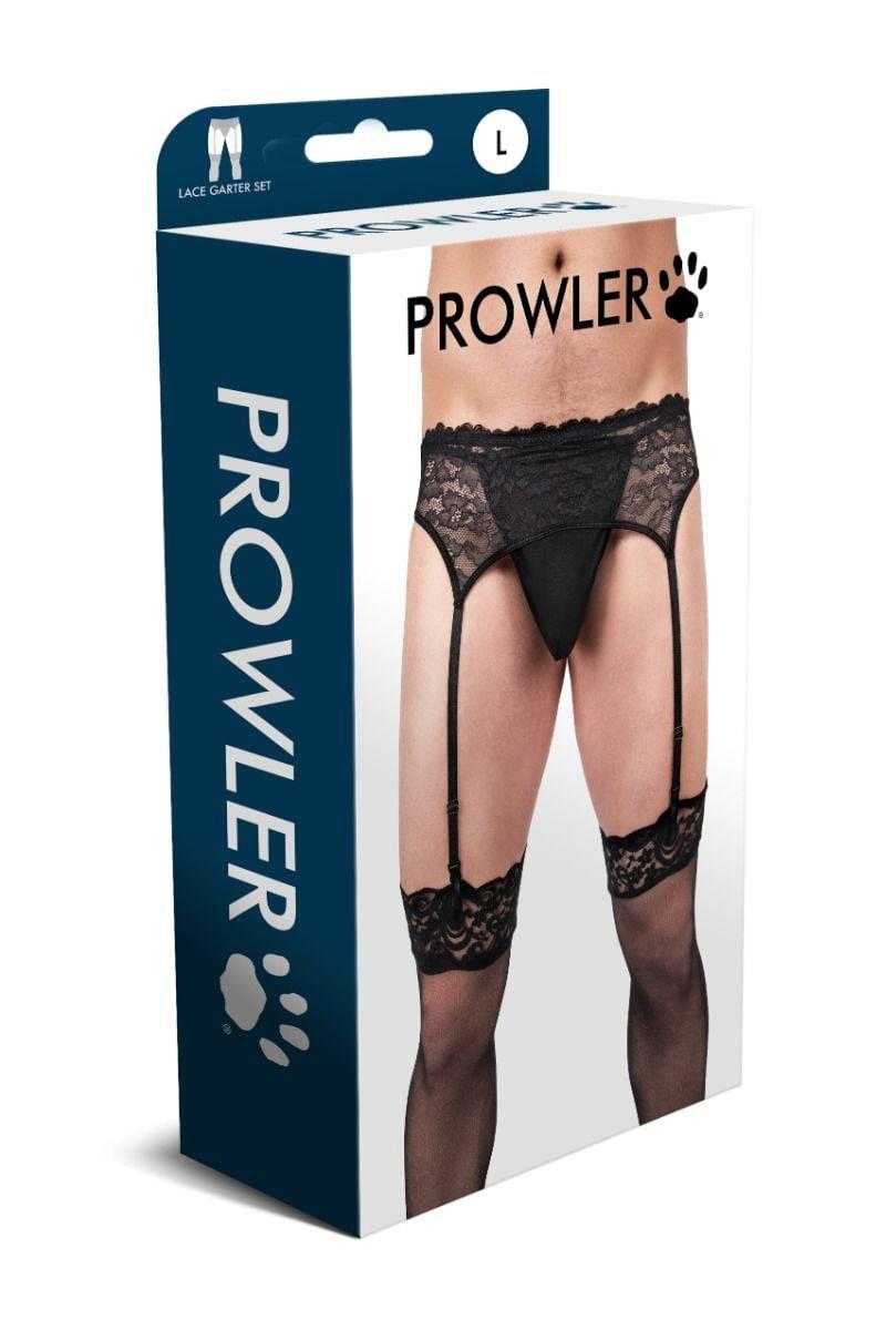 1-Koronkowy komplet z pasem do pończoch Prowler XL-1
