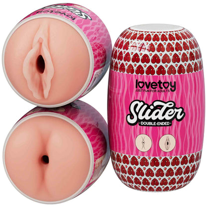 2-Slider Double-Ended Masturbator Ass and Vagina-2