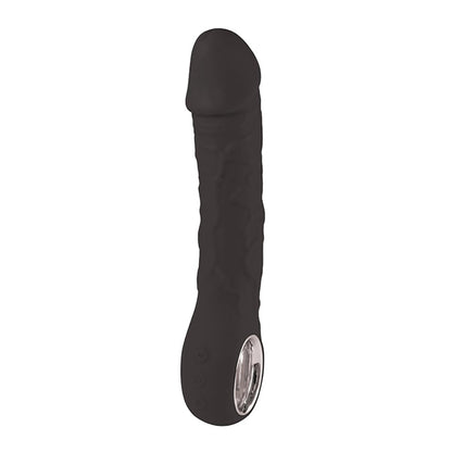 3-Wibrator realistyczny Fantasy czarny silikonowy 22 cm USB z grzaniem-3