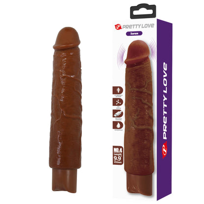 2-Realistyczny wibrator dildo Pretty Love Soren brązowy USB-2