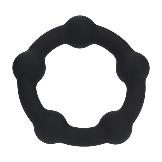 2-Pierścień erekcyjny silikonowy koralikowy Levelz S 3cm czarny-2