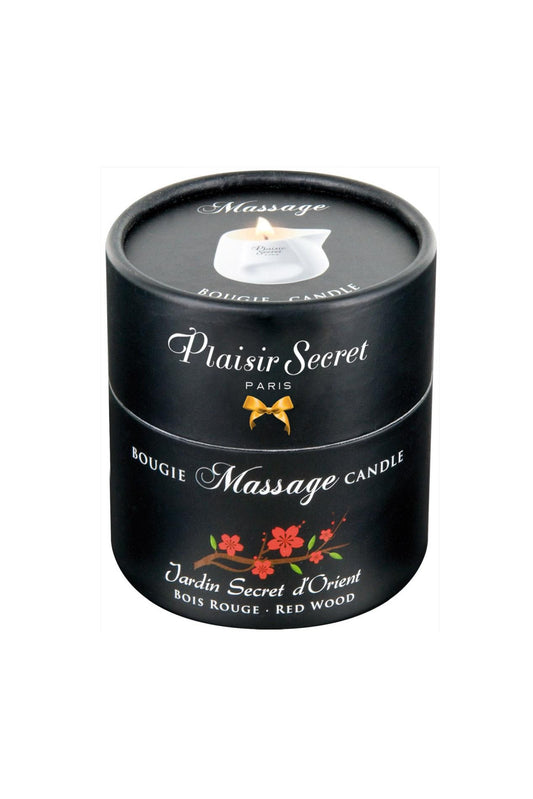 1-Świeca do masażu Plaisir Secret czerwone drewno 80ml-1