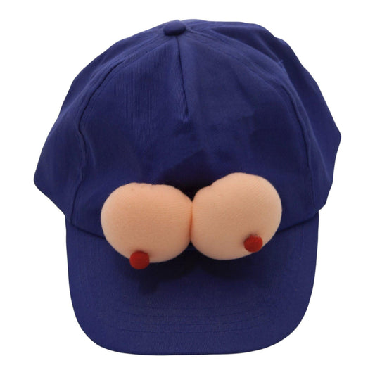 1-Czapka z piersiami Kinky Pleasure niebieska uniwersalna-1