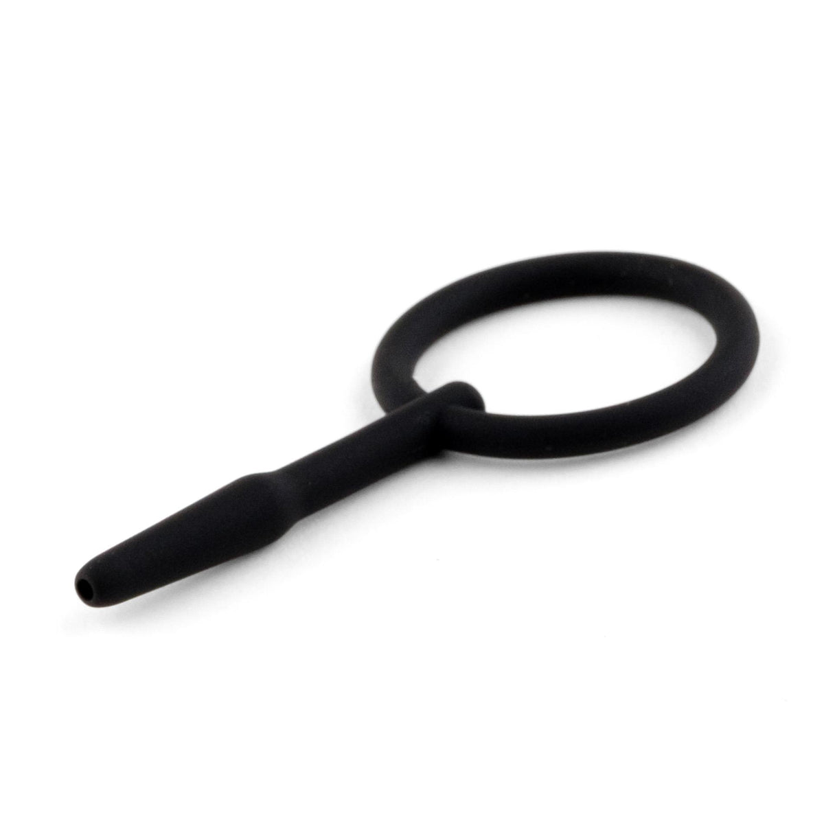 1-Silikonowy plug do penisa z kanałem HeavyFun 8,5 cm-1