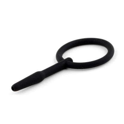 1-Silikonowy plug do penisa z kanałem HeavyFun 8,5 cm-1