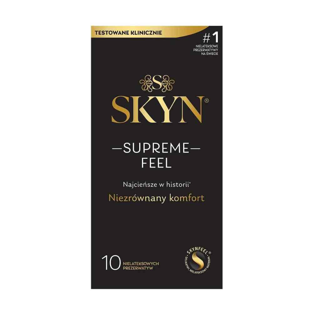 1-Prezerwatywy ultracienkie SKYN Supreme Feel poliizoprenowe 10 sztuk-1