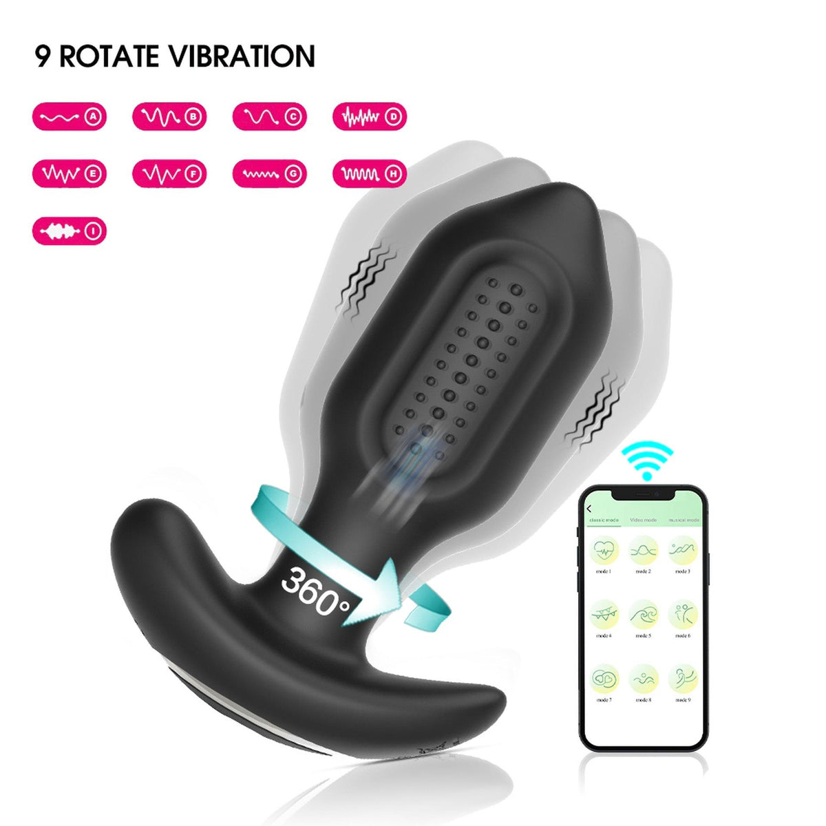 1-Wibrujący korek analny Bliss APP silikonowy USB-1