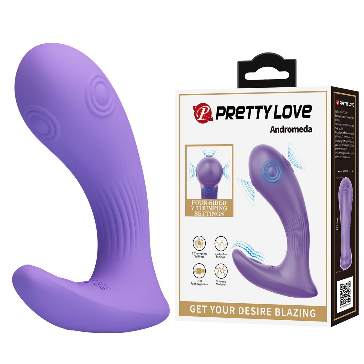 4-Wibrator silikonowy punktu G Pretty Love Andromeda-4