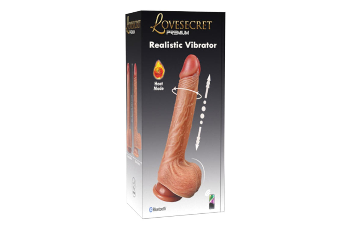 3-Wibrator realistyczny Lovesecret Premium z aplikacją 21.5 cm-3
