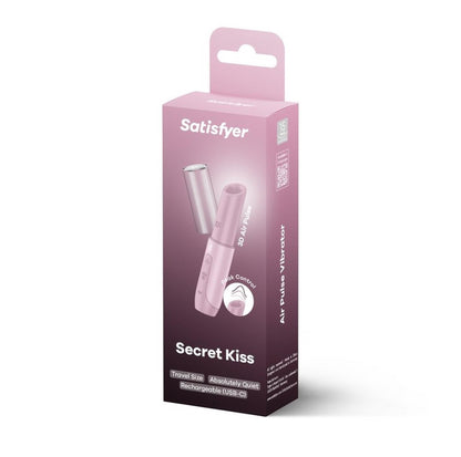 2-Stymulator łechtaczki fal powietrznych Satisfyer Secret Kiss kompaktowy USB-2