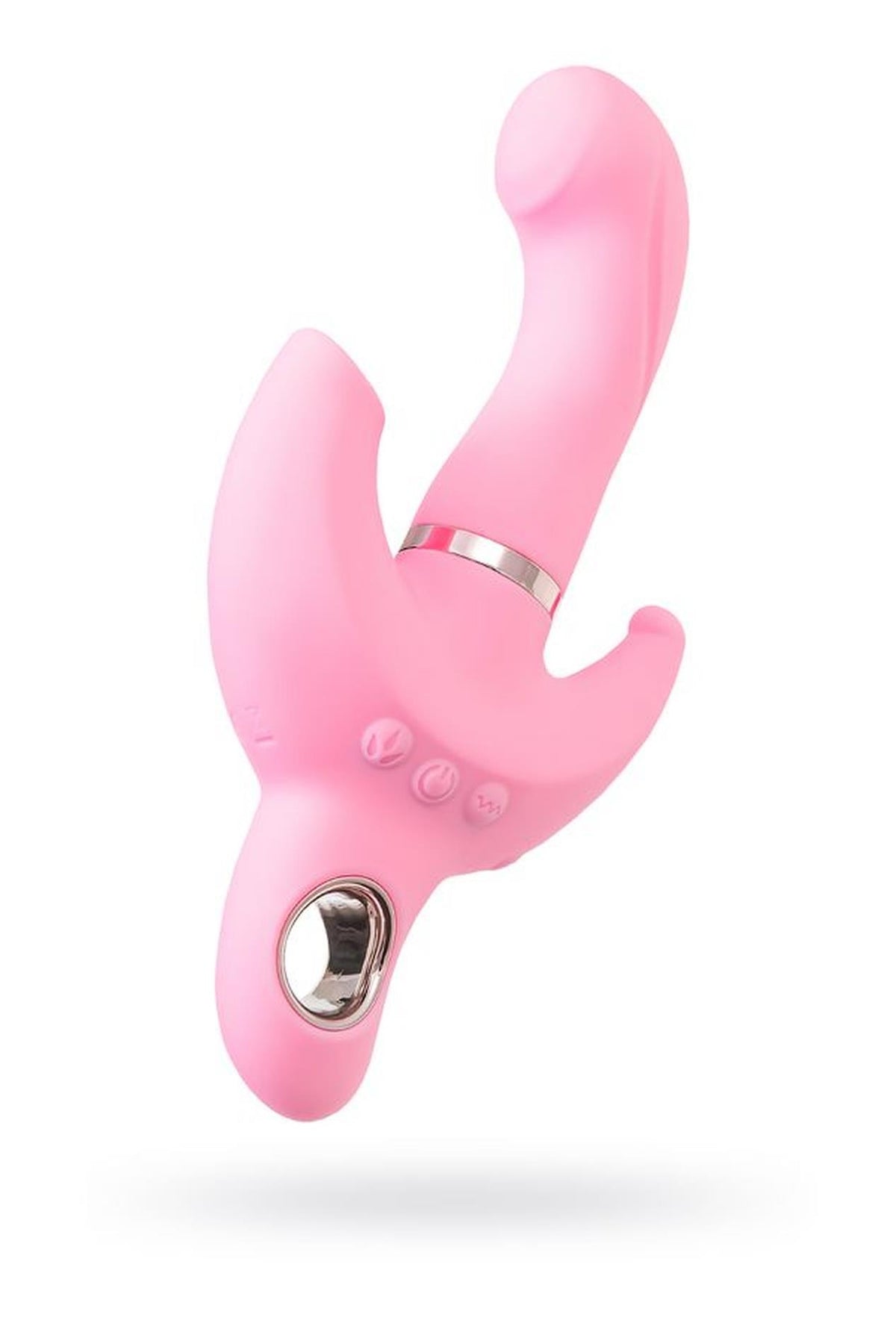 1-Wibrator króliczek obrotowy JOS Twistme różowy silikonowy USB 19.5 cm-1