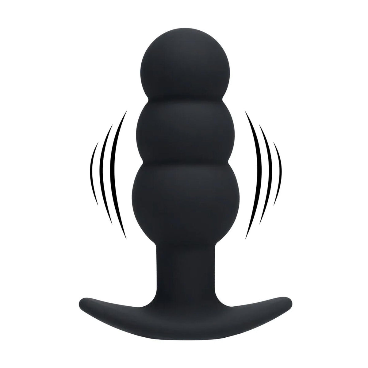 3-Wibrujący korek analny Tri Bulb silikonowy Levelz czarny USB-3