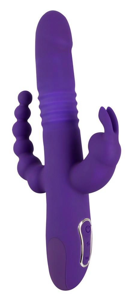 1-Wibrator króliczek Sweet Smile Triple Thrusting USB-1