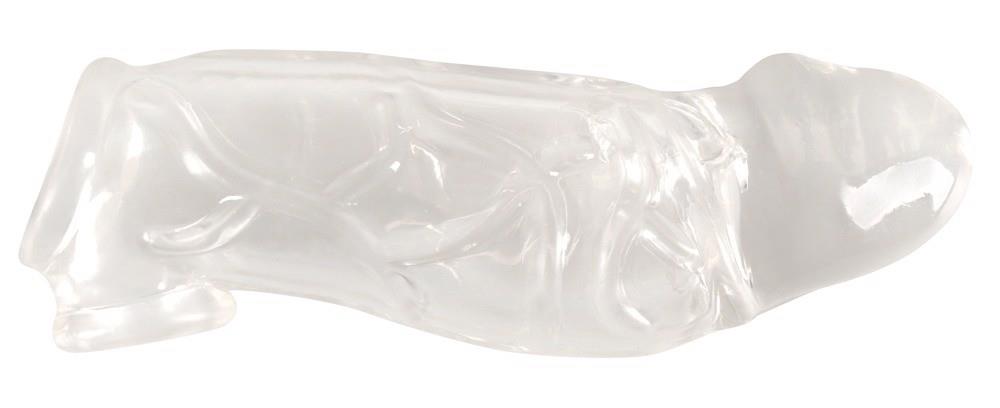 3-Przedłużka na penisa Crystal Clear TPE 19,2 cm-3