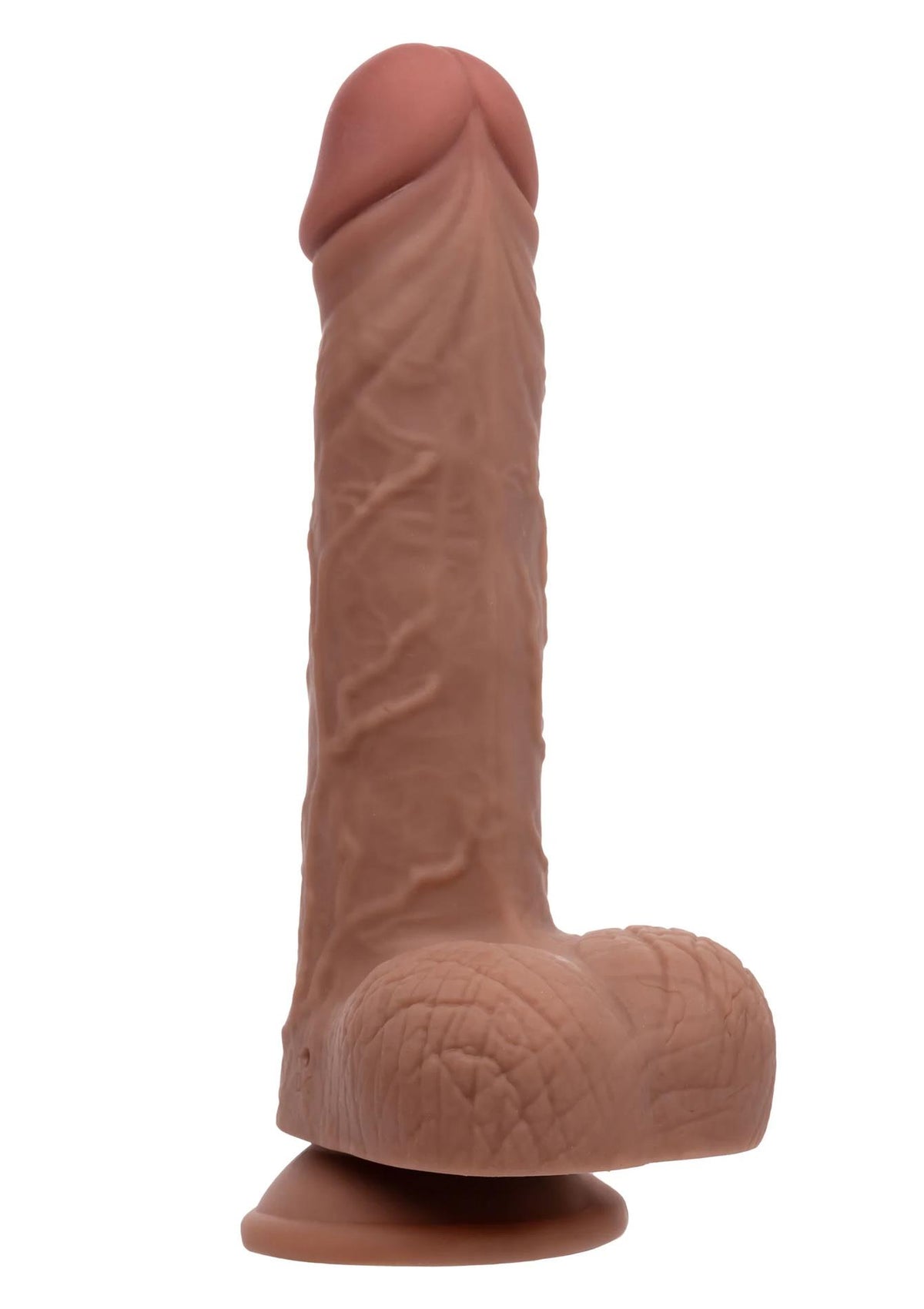 2-Wibrator realistyczny Thrusting Jack Hammer Calexotics karmelowy 21 cm-2