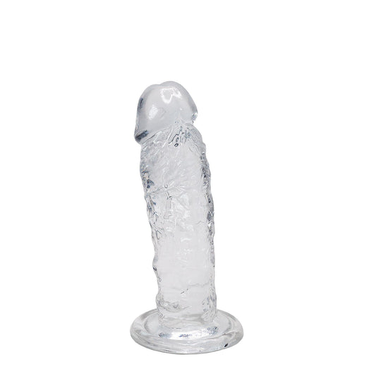 2-Dildo żelowe Majestic Alive przezroczyste 14,7 cm-2