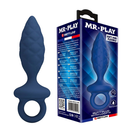 1-Korek analny silikonowy z pętlą Mr. Play rozmiar M.-1
