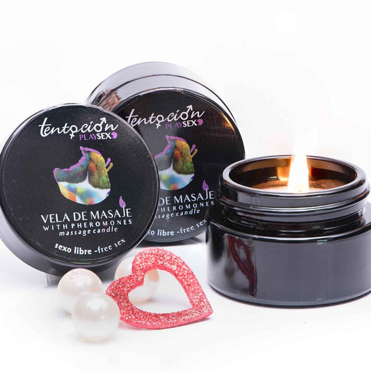 1-Świeca do masażu z feromonami Free Sex 20 ml Tentación Play Sex-1