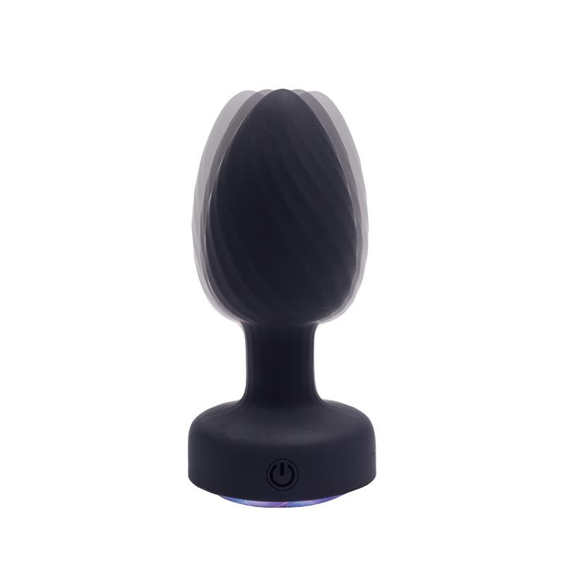 3-Rotacyjny wibrujący korek analny Achelous Fantasy USB 10 cm-3