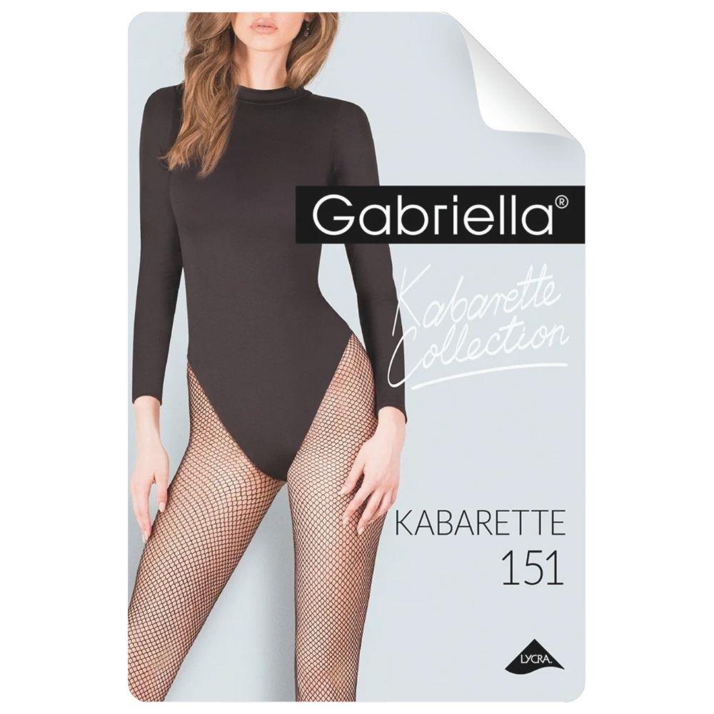 2-Rajstopy Gabriella Kabarette 151 czarne XL XXL-2