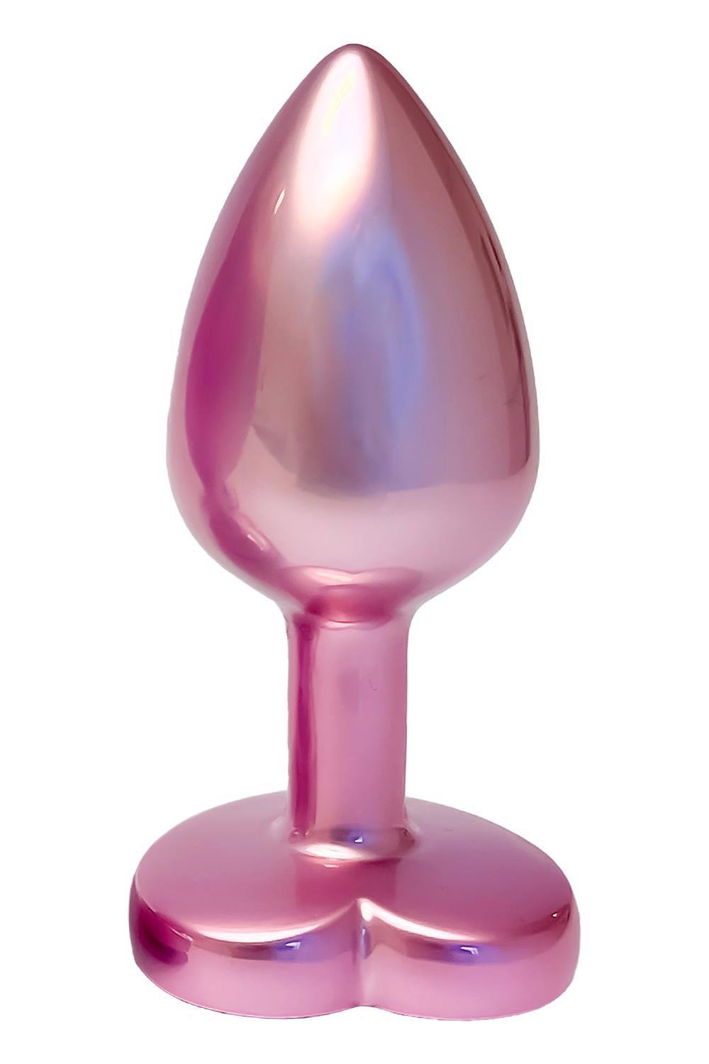 2-Korek analny Gleaming Love aluminium różowy mały-2
