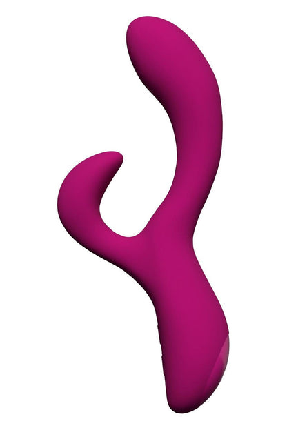 2-Wibrator króliczek Blush Quinn bordowy silikonowy USB 23 cm-2