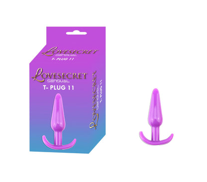 3-Korek analny elastyczny TPE Lovesecret Sensual fioletowy 12,3 cm-3
