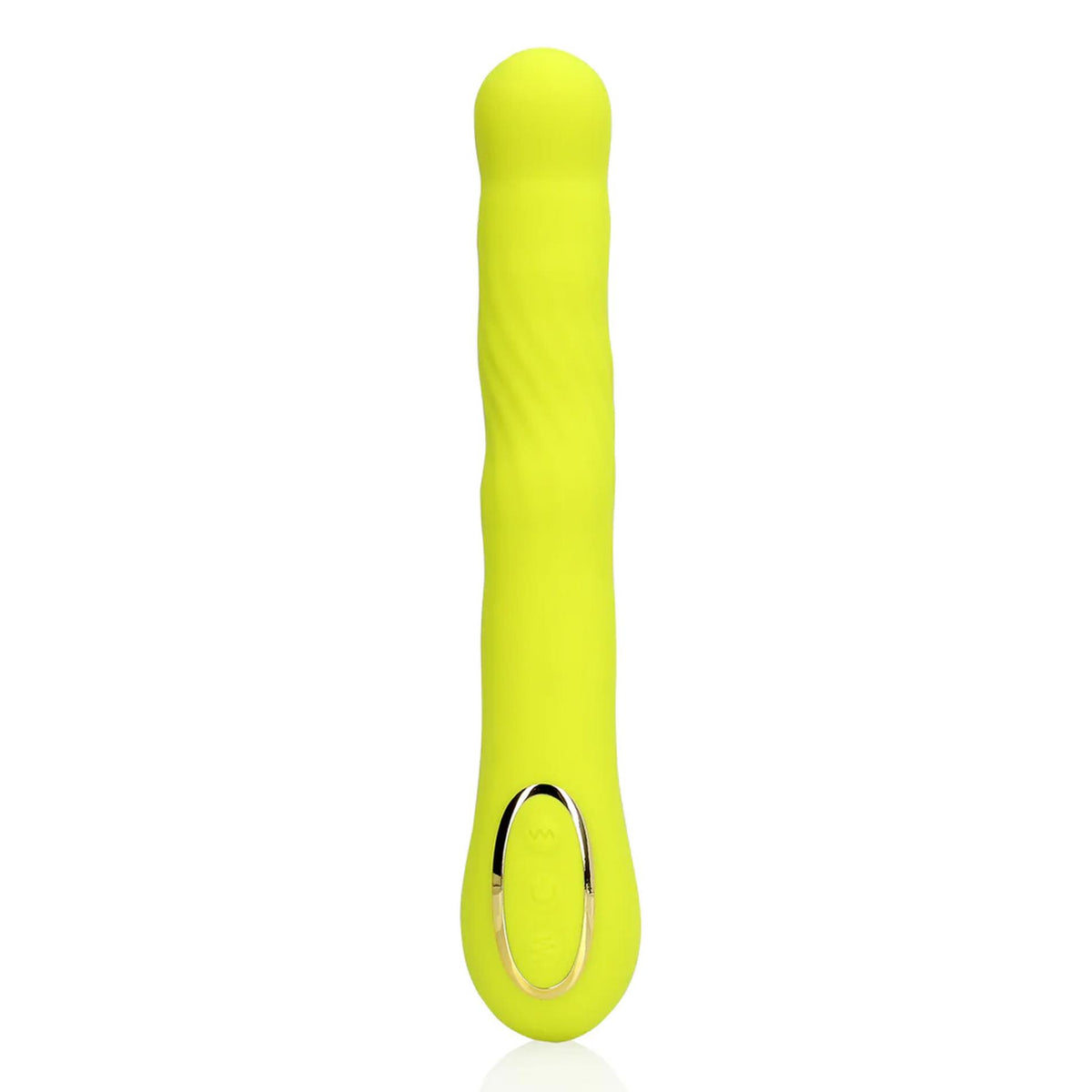 1-Wibrator punktu G Loveline z ruchomą końcówką limonkowy 24 cm-1