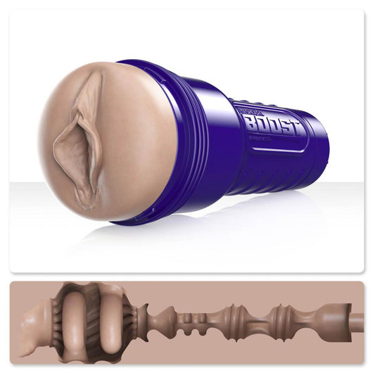 1-Masturbator Fleshlight Boost Bang beżowy z regulacją ssania-1