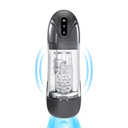 2-Masturbator ssąco wibracyjny Pumped SonicPull grafitowy 25 cm-2