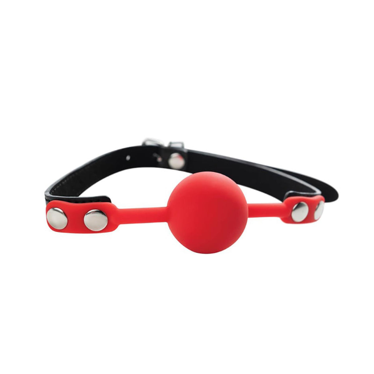 4-Knebel silikonowy balonowy czerwony Fantasy regulowany 4 cm-4