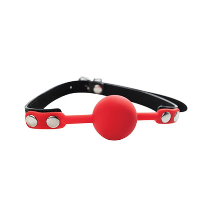 4-Knebel silikonowy balonowy czerwony Fantasy regulowany 4 cm-4