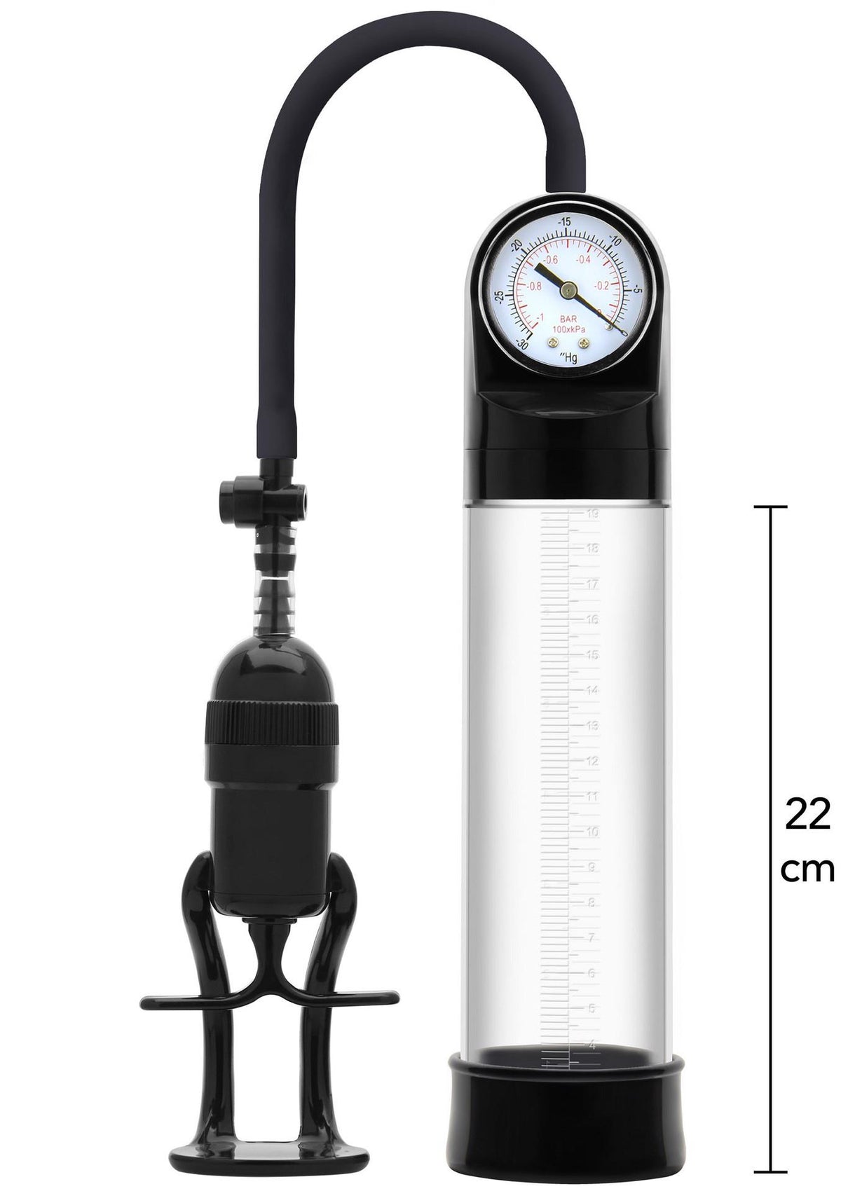 2-Pompka do penisa Pro Pressure Pump Hidden Desire czarna 30 cm-2