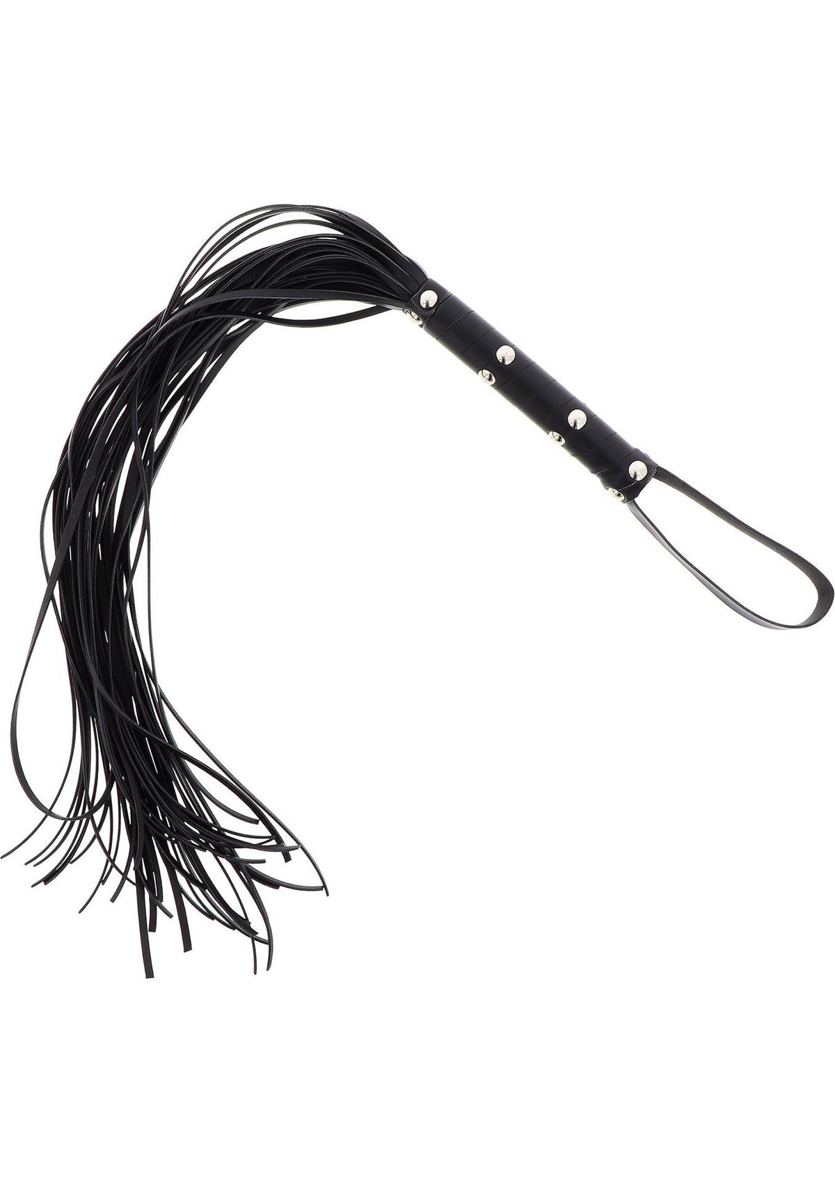 1-Pejcz z ćwiekami Hidden Desire czarny 75 cm-1