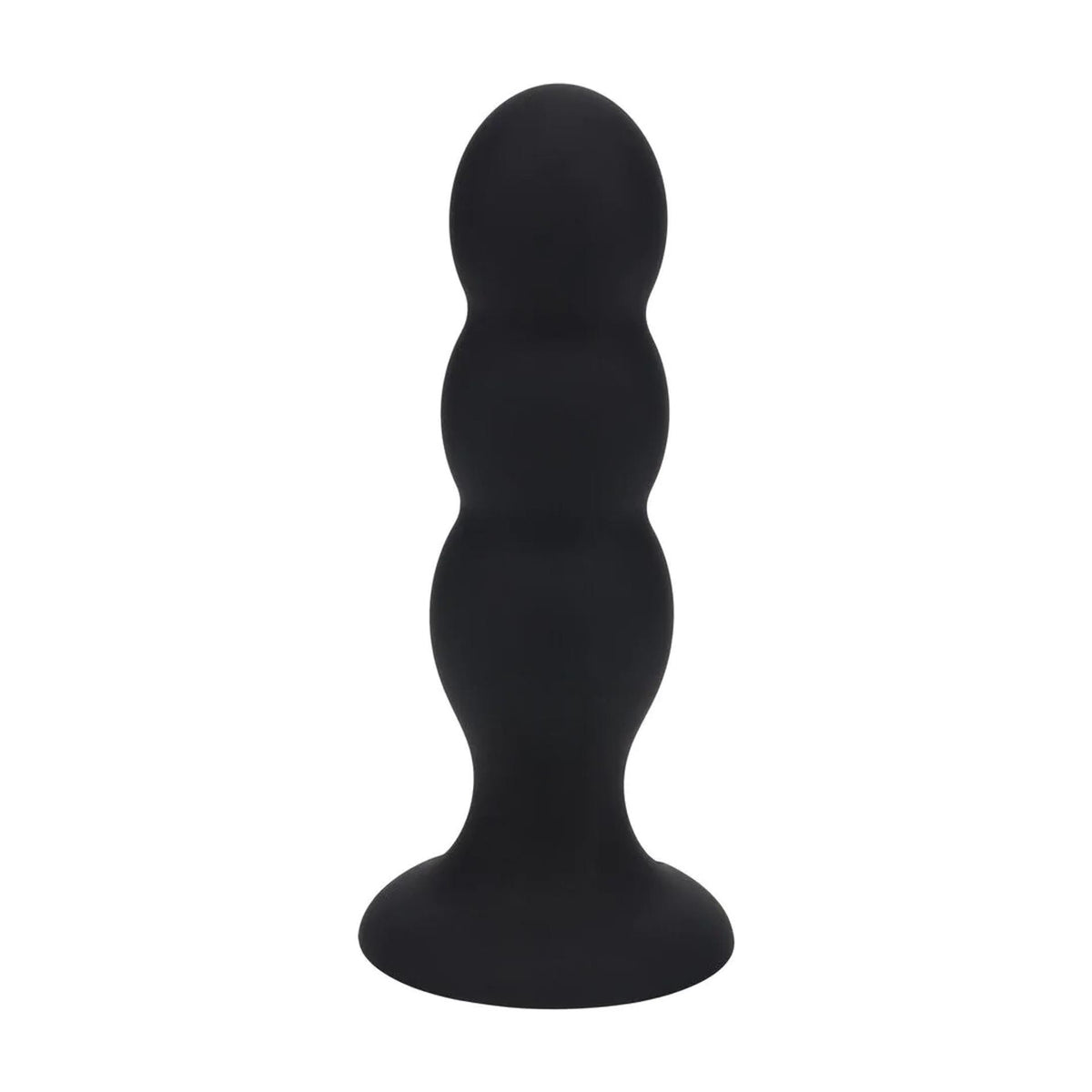 1-Korek analny potrójny z grzechotką Levelz silikonowy L czarny 13,5cm-1