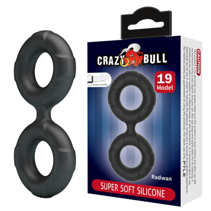 1-Pierścień erekcyjny silikonowy RADWAN Crazy Bull wodoodporny 2 1 cm-1