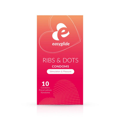 2-Prezerwatywy EasyGlide z prążkami i wypustkami 10 szt.-2