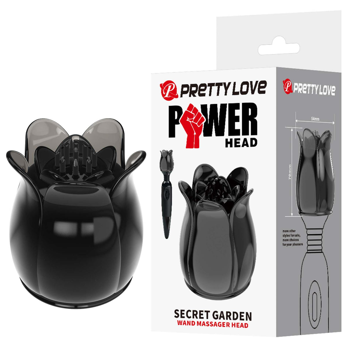 1-Głowica Pretty Love Power Head Secret Garden do masażera wand-1