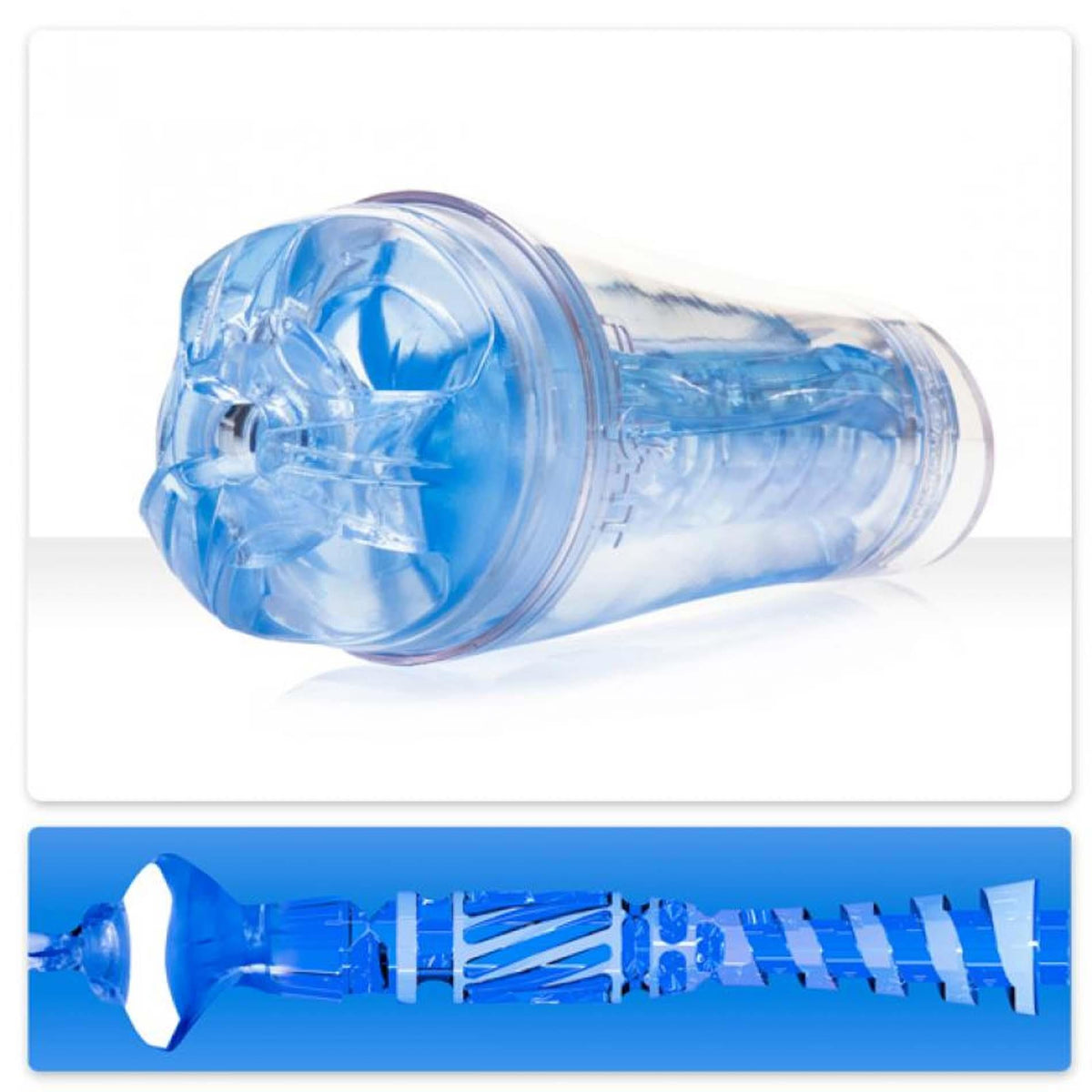 2-Masturbator Fleshlight Flight Commander transparentny 20 cm-2
