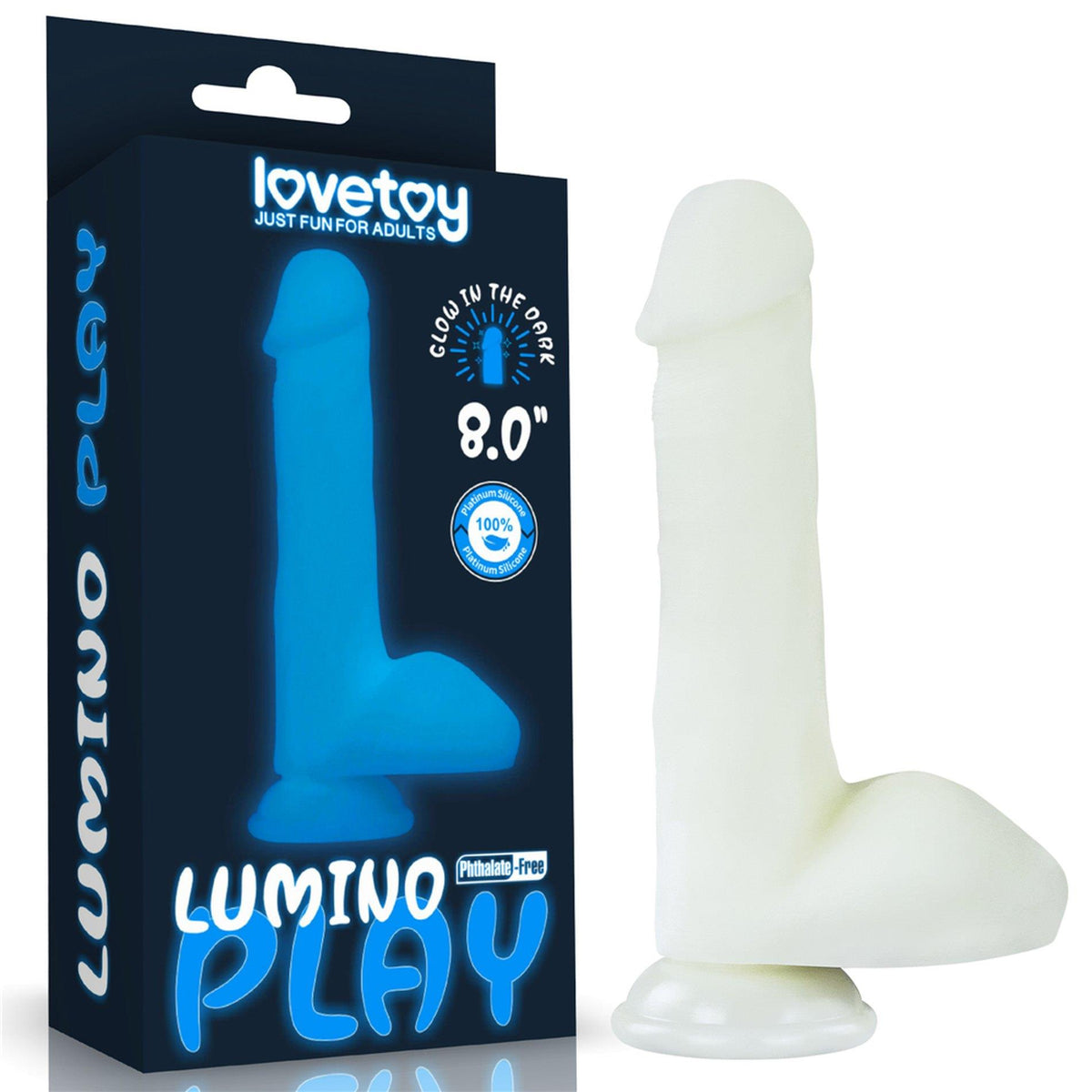 1-Dildo Lovetoy Lumino Play silikonowe świecące 20 cm-1