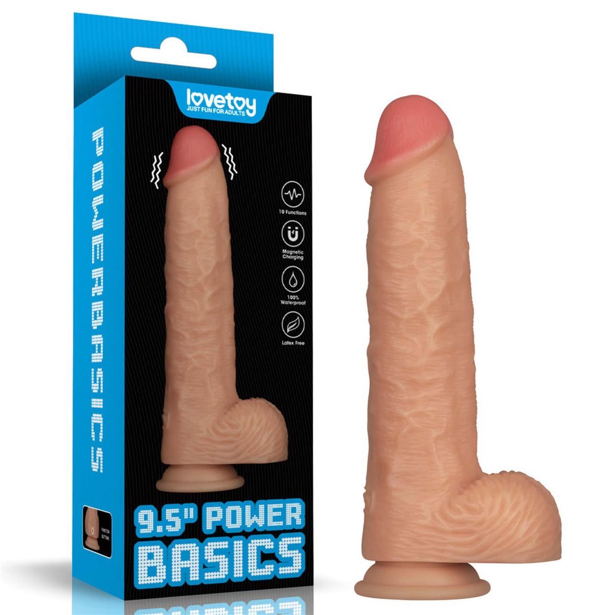 4-9.5'' Vibrating Power Basics Cock-4