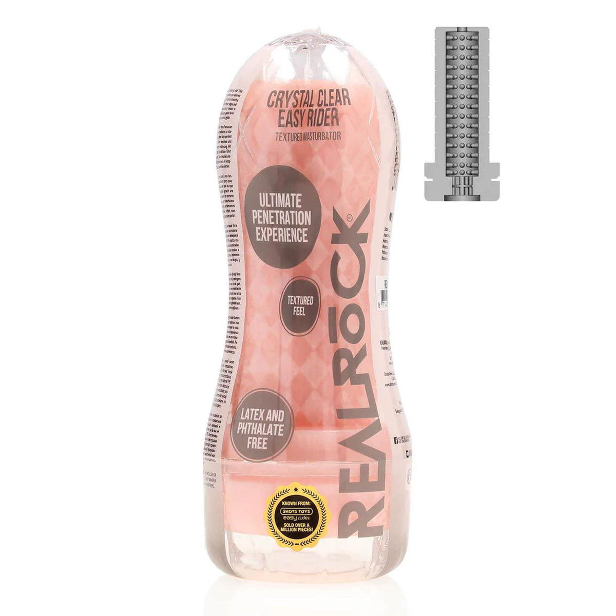 1-Masturbator teksturowany RealRock TPE 21 cm-1