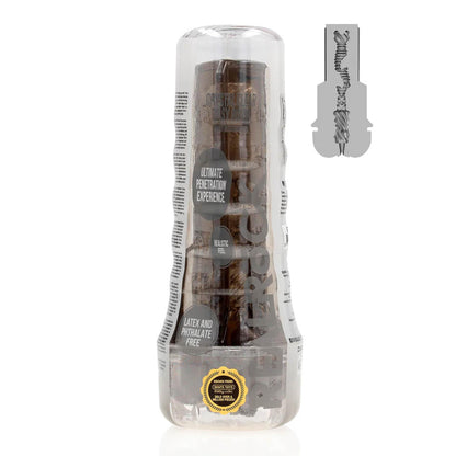 1-Masturbator TPE Easy Rider RealRock czarny 21,5 cm-1