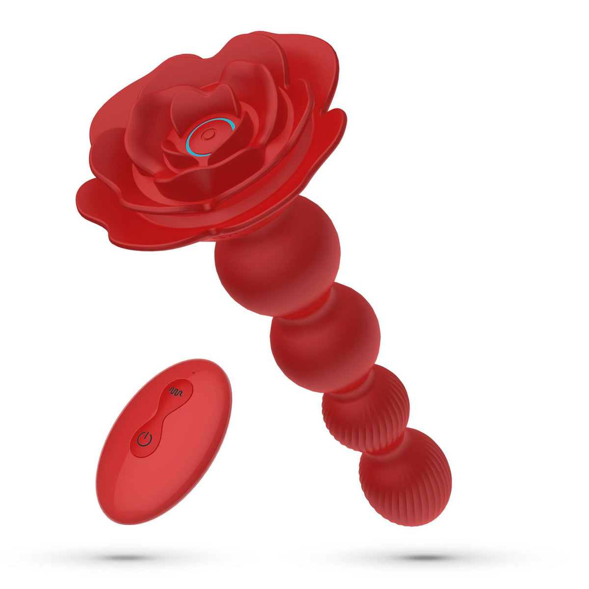 1-Korek analny wirujący Crushious Rosaline z pilotem silikonowy 19cm-1