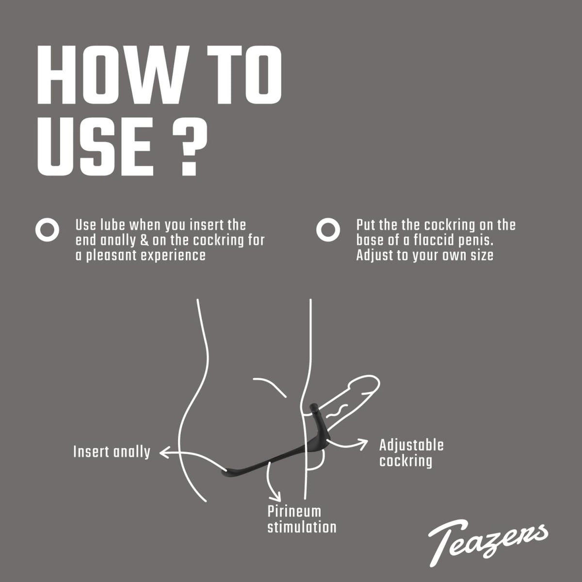 3-Pierścień wibrujący Teazers z pilotem do prostaty-3